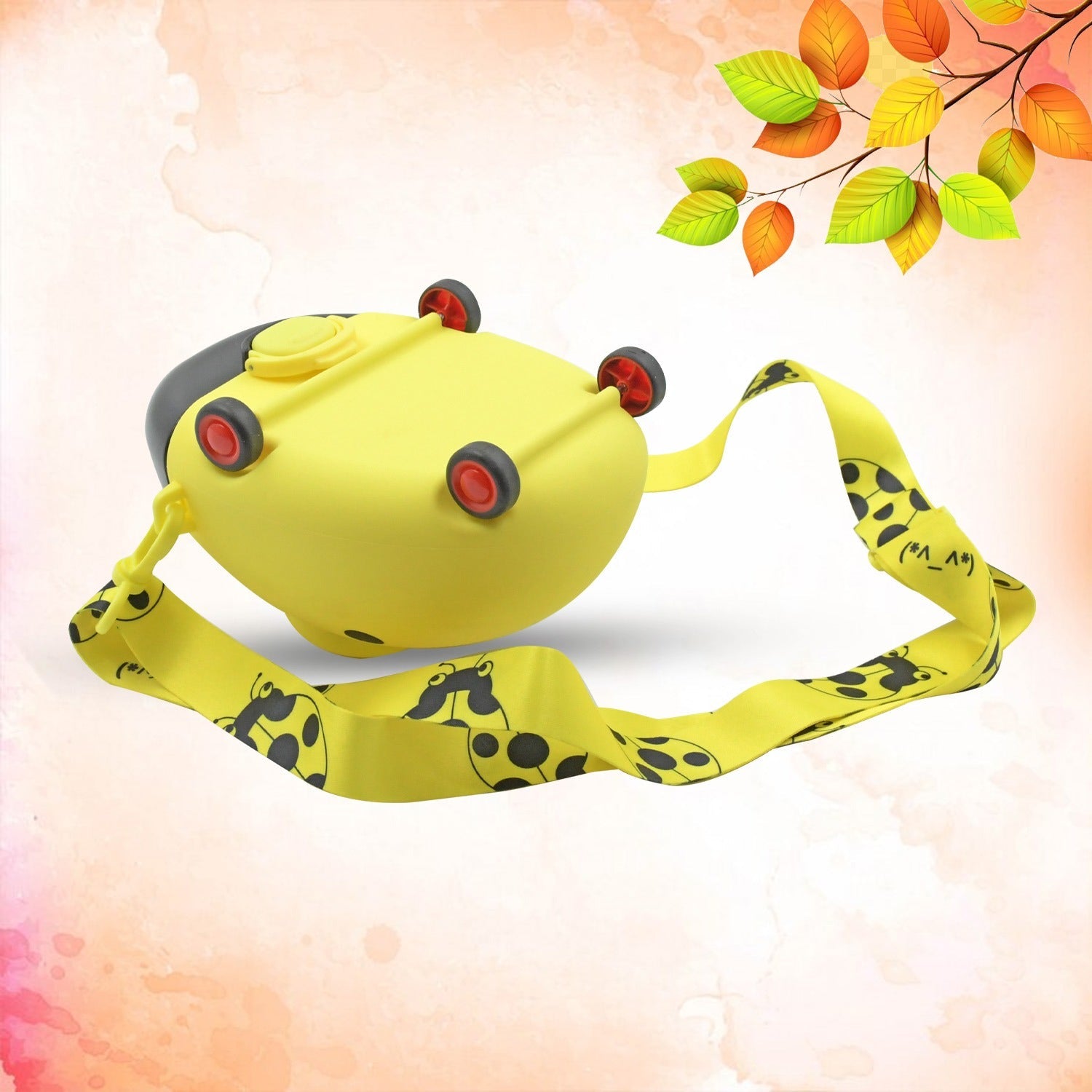 12566 Cute Plastic Bug Shape Water Bottle with adjustable shoulder strap, 4 wheel & Straw, portable drinking cup Water Bottle For Kids | Water Bottle | Return Gift For Kids | Water Bottle With Straw | School Kinds Water Bottle (1 Pc) 12566 Cute Plastic Bug Shape Water Bottle with adjustable shoulder strap, 4 wheel & Straw, portable drinking cup Water Bottle For Kids | Water Bottle | Return Gift For Kids | Water Bottle With Straw | School Kinds Water Bottle (1 Pc)